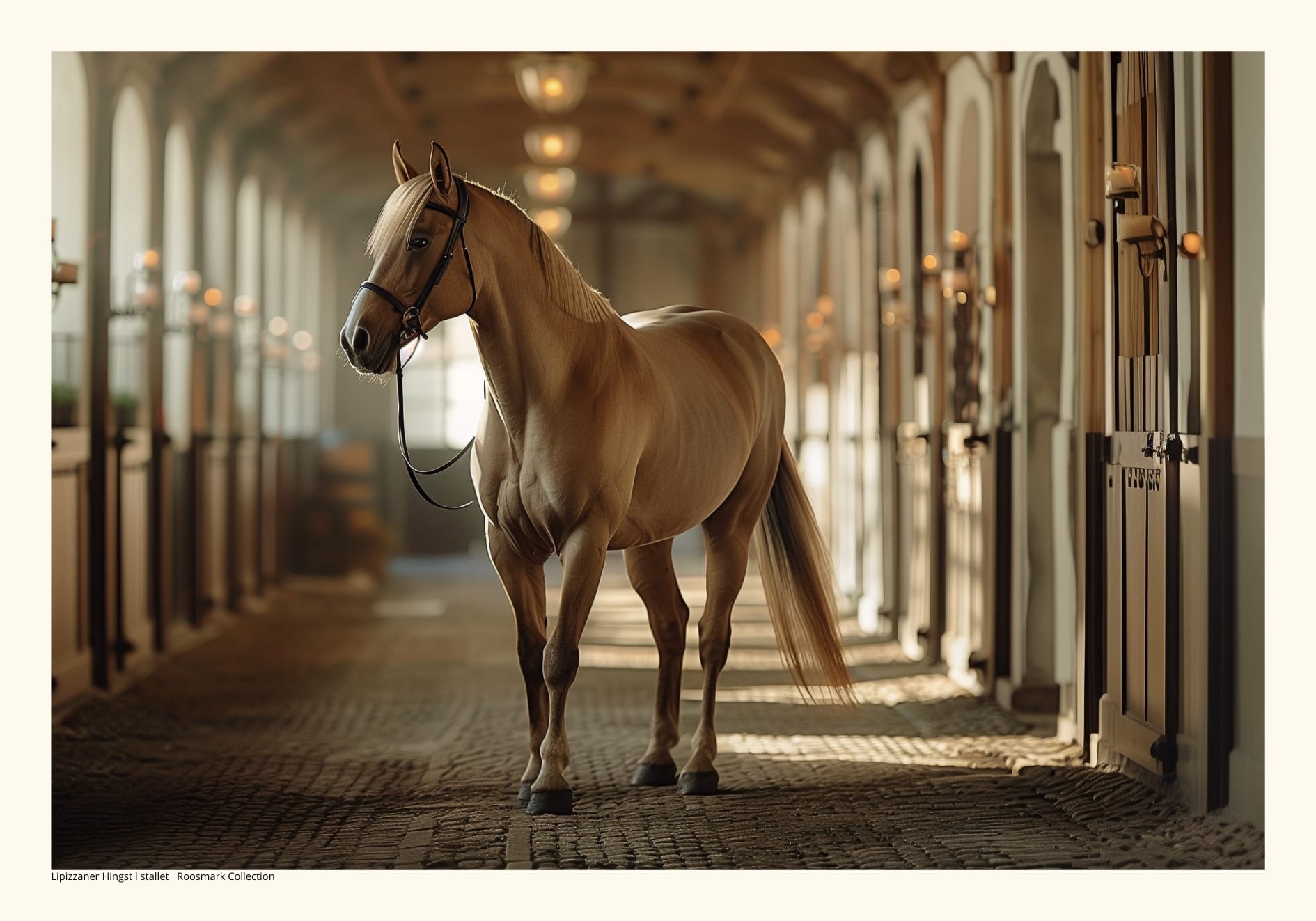 Lipizzaner häst i stallet Poster