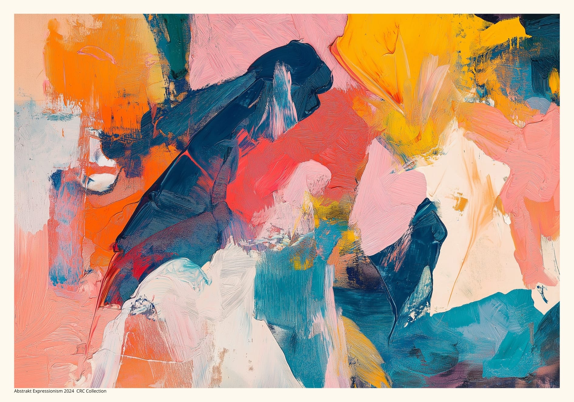 Färgschema heminredning harmonisk palett - Abstrakt expressionism