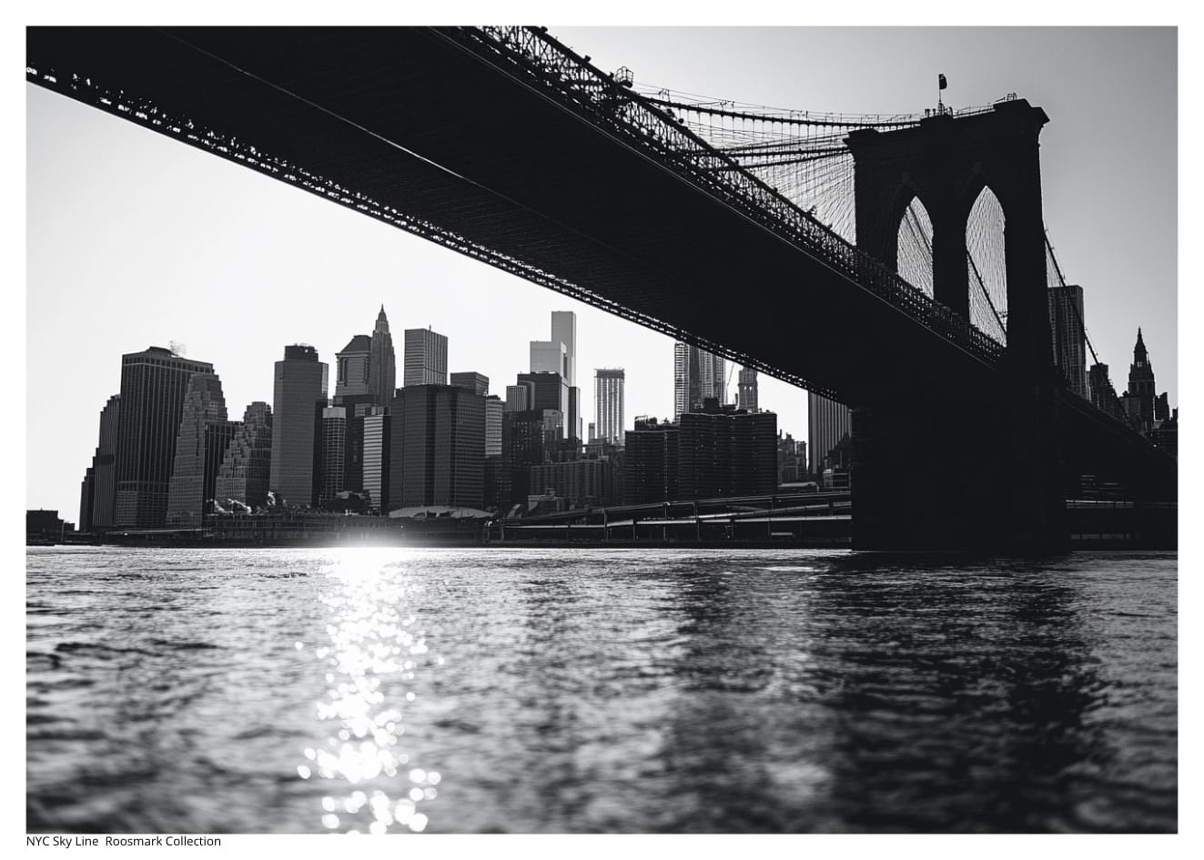 New York skyline svartvit poster köpa online urban tavla